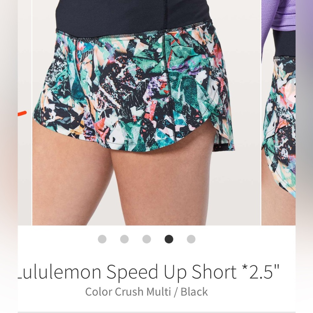lululemon speed Shorts - Multi/Black (8)